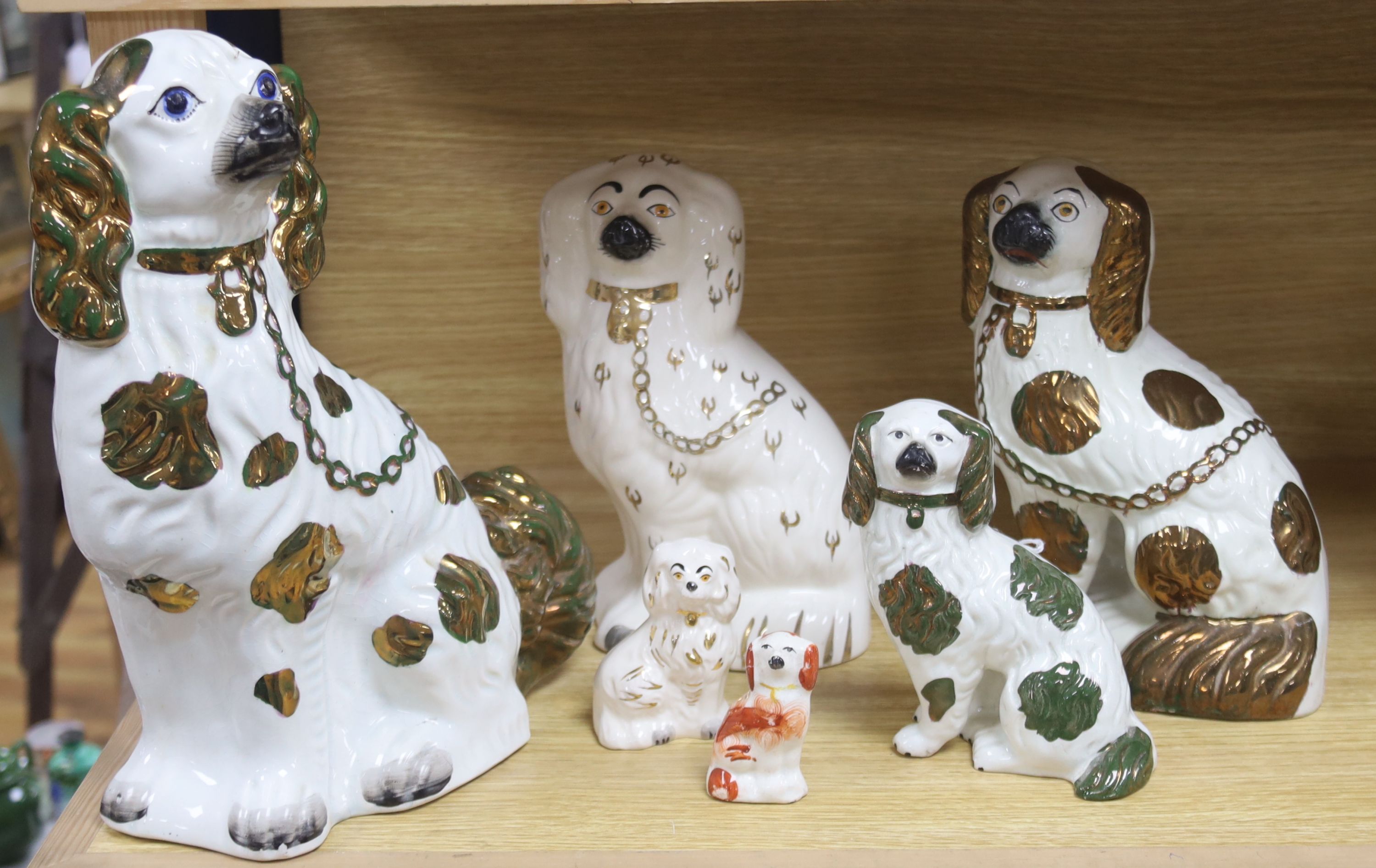 Victorian Staffordshire chimney dogs